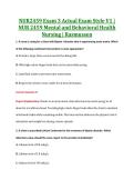 NUR2459 Exam 3 V1&comma; V2 & V3 &vert; NUR 2459 Mental and Behavioral Health Nursing &vert; Rasmussen &vert; Complete Exam Bundle with Detailed Verified Answers