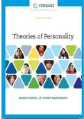 Test Bank & Instructor&rsquo;s Manual Theories of Personality 11th Edition Duane P Schultz ISBN 9780357374825&NewLine;
