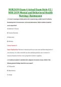 NUR2459 Exam 4 Actual Exam Style V2 &vert; &NewLine;NUR 2459 Mental and Behavioral Health &NewLine;Nursing &vert; Rasmussen