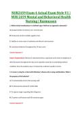 NUR2459 Exam 4 V1&comma; V2 & V3 &vert; NUR 2459 Mental and Behavioral Health Nursing &vert; Rasmussen &vert; Complete Exam Bundle with Detailed Verified Answers