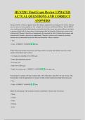 HUN2201 Final Exam Review UPDATED &NewLine;ACTUAL QUESTIONS AND CORRECT &NewLine;ANSWERS