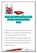 Exam 421 USPS 2026 Exam Questions and Answers &vert; 300&plus; Verified USPS Clerk & Postal Service Practice Questions &vert; Priority Mail&comma; Certified Mail&comma; Money Orders&comma; International Shipping & Retail Operations Review