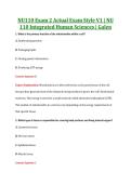 NU110 Exam 2 V1&comma; V2 & V3 &vert; NU 110 Integrated Human Sciences &vert; Galen &vert; Complete Exam Bundle with Detailed Verified Answers