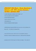 2026&sol;2027 HSA Block 1 Exam Questions &&NewLine;Answers with 100&percnt; Correct Answers &vert;&NewLine;Verified &vert; Updated 2026