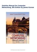 Solution Manual Computer Networking 8th Edition James Kurose Keith Ross ISBN 9780136681557