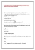WGU D080 MANAGING IN A GLOBAL BUSINESS ENVIRONMENT EXAM &NewLine;QUESTIONS AND CORRECT ANSWERS