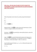 WGU C784 - APPLIED HEALTHCARE STATISTICS OBJECTIVE &NewLine;ASSESSMENT &num;1 EXAM&comma; QUESTIONS WITH ACCURATE ANSWERS &NewLine;&vert; MULTIPLE CHOICES &vert;&excl;