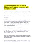Florida Cosmetology State Board Clinical Exam Practice Questions and Answers Review Test Prep