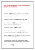 BIOD 121 &lpar;portage&rpar; Module 4&colon; Vitamins and Minerals exam &NewLine;questions and correct answers
