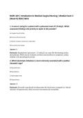 NURS 120 &vert; Introduction to Medical-Surgical Nursing &vert; Module Exam 3&NewLine;&lpar;Week 9&rpar; 2026 &vert;WCU