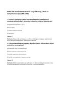 NURS 120&colon; Introduction to Medical-Surgical Nursing - Week 14&NewLine;Comprehensive Quiz 2026 &vert;WCU
