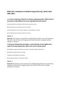 NURS 120 &vert; Introduction to Medical-Surgical Nursing &vert; Week 9 Quiz&NewLine;2026 &vert;WCU