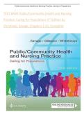 TEST BANK For Public &sol; Community Health and Nursing Practice&colon; Caring for Populations&comma; 3rd Edition&comma; Christine L&period; Savage&comma; Verified Chapters 1 - 22&comma; Complete Newest Version