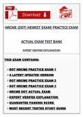 NRCME DOT Exam 2026&colon; Practice Tests & Verified Answers for Medical Examiners
