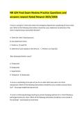 NR 324 Final Exam Review Practice Questions and Answers 2025&sol;2026 &ndash; Complete Nursing Exam Preparation Material