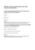 NURS 120 &vert; Introduction to Medical-Surgical Nursing &vert; Week 1&NewLine;Comprehensive Quiz 2026 &vert;WCU