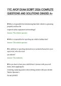 YYC AVOP EXAM SCRIPT 2026 COMPLETE&NewLine;QUESTIONS AND SOLUTIONS GRADED A&plus;