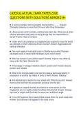 CIDESCO ACTUAL EXAM PAPER 2026&NewLine;QUESTIONS WITH SOLUTIONS GRADED A&plus;