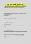 PHC 4069 Final Exam UPDATED &NewLine;QUESTIONS AND CORRECT ANSWERS