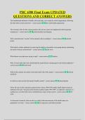 PHC 6588 Final Exam UPDATED &NewLine;QUESTIONS AND CORRECT ANSWERS