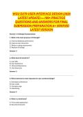 WGU D279 User Interface Design Final Submission Task 2026 Latest Update &ndash; 85 Practice Questions with Complete Solutions and Exam Preparation Guide