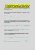PHC 6588 Final Exam UPDATED ACTUAL &NewLine;QUESTIONS AND CORRECT ANSWERS