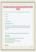 NYS FUNERAL LAW EXAM STUDY GUIDE PRACTICE QUESTIONS WITH VERIFIED ANSWER