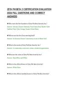 ZETA PHI BETA 2 CERTIFICATION EVALUATION&NewLine;2026 FULL QUESTIONS AND CORRECT&NewLine;ANSWERS