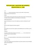 NUTR 650 &ndash; Exam 1 Questions and Answers &lpar;Updated A&plus; Rated &vert; 2026&rpar;