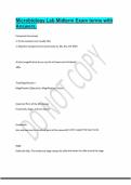 Microbiology Lab Midterm Exam terms with Answers&period;
