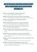 ZETA PHI BETA CERTIFICATION SCRIPT&NewLine;2026 QUESTIONS WITH SOLUTIONS&NewLine;GRADED A&plus;