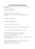 ANSC 221 EXAM 2 QUESTIONS AND ANSWERS
