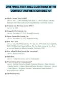 ZPB FINAL TEST 2026 QUESTIONS WITH&NewLine;CORRECT ANSWERS GRADED A&plus;