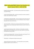 NWCA Study Guide &ndash; Review Exam Questions and Answers &lpar;Newest Edition&comma; A&plus; Rated&rpar; &ndash; Practice Questions with Answers