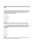 NURS 110&colon; Introduction to Professional Nursing - Module 1 Exam 2026&NewLine;&vert;WCU