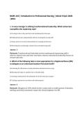NURS 110&colon; Introduction to Professional Nursing Bundle PACK 2026 &vert;WCU