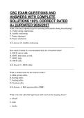 CBC EXAM QUESTIONS AND ANSWERS WITH COMPLETE SOLUTIONS 100&percnt; CORRECT RATED A&plus; &vert;&vert;UPDATED 2026&sol;2027
