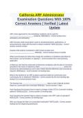 California ARF Administrator Exam Practice Questions and Answers Residential Facility Certification Test Prep