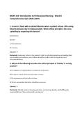 NURS 110&colon; Introduction to Professional Nursing - Week 8&NewLine;Comprehensive Quiz 2026 &vert;WCU