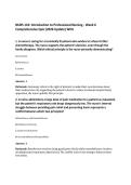 NURS 110&colon; Introduction to Professional Nursing - Week 6&NewLine;Comprehensive Quiz &lpar;2026 Update&rpar; WCU