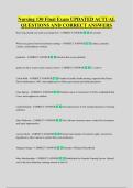 Nursing 130 Final Exam UPDATED ACTUAL &NewLine;QUESTIONS AND CORRECT ANSWERS
