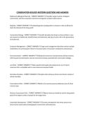 CONSERVATION BIOLOGY MIDTERM QUESTIONS AND ANSWERS&period;