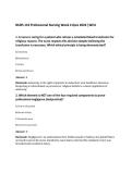 NURS 110 Professional Nursing Week 4 Quiz 2026 &vert;WCU
