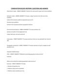 CONSERVATION BIOLOGY MIDTERM 2 QUESTIONS AND ANSWERS