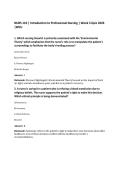 NURS 110&colon; Introduction to Professional Nursing &vert;Bundle PACK 2026 &vert;WCU