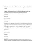 NURS 110&colon; Introduction to Professional Nursing - Week 1 Quiz 2026&NewLine;&vert;WCU