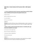 NURS 101L &vert; Patient Safety & Fall Prevention Skills &vert; 2026 Update&NewLine;WCU