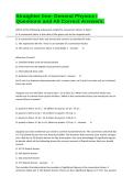 Straighter line&colon; General Physics I Questions and All Correct Answers&period;