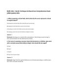 NURS 101L &vert; Sterile Technique & Wound Care Comprehensive Exam&NewLine;&lpar;2026 Update&rpar; WCU
