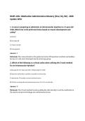 NURS 101L&colon; Medication Administration Mastery &lpar;Oral&comma; SQ&comma; IM&rpar; - 2026&NewLine;Update WCU